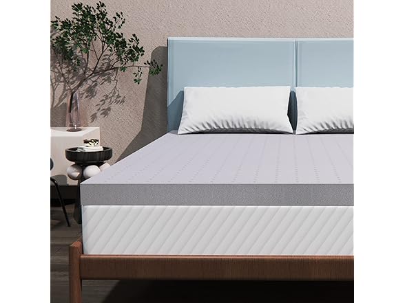 Maxzzz 3 Inch Memory Foam Mattress Topper, King
