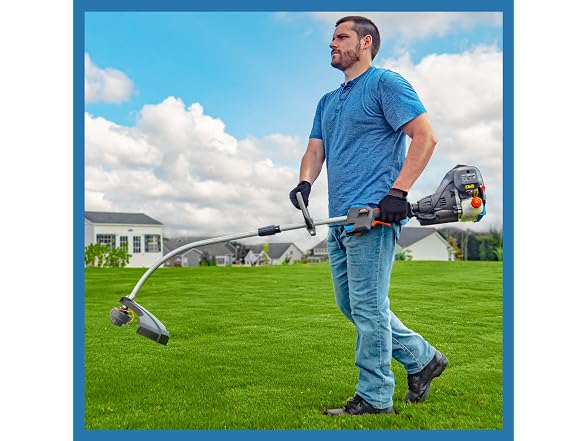 LawnMaster NPTGCP2517B No-Pull Gas String Trimmer