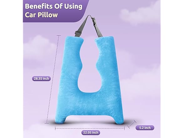 FAIORD Car Pillow for Kids