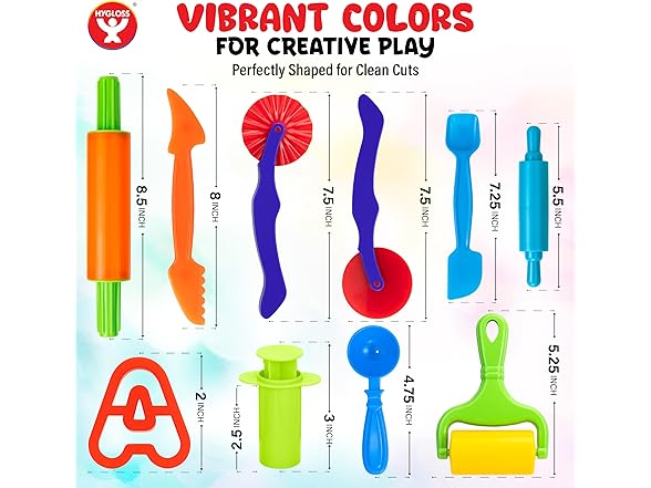 Hygloss Dough Extruder Set + Alphabet & Numbers
