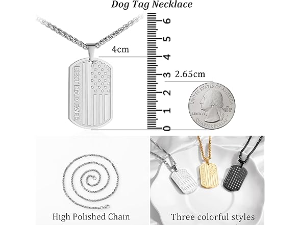HEYOLL Gifts for Son Dog Tag