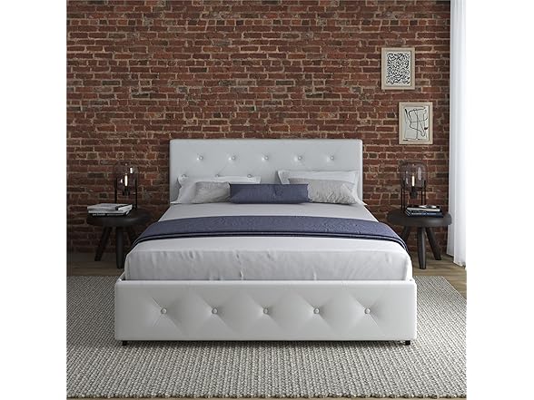 DHP Dakota Upholstered Platform Bed with Underbed