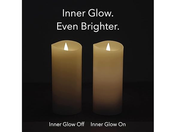 Softflame LED Candles w/Remote 3pk