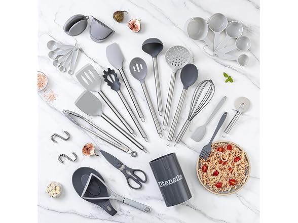 COOK WITH COLOR 38Pc Silicone Utensils