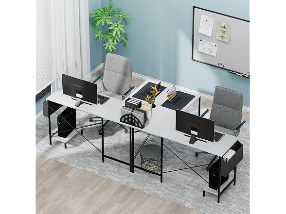 InfiniPower L-Shaped Corner Desk, 50-Inch Reversible