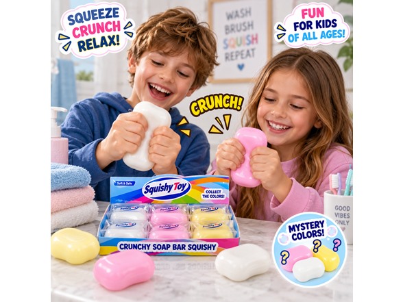 Soap Bar Crunch Squishy 2-Pk