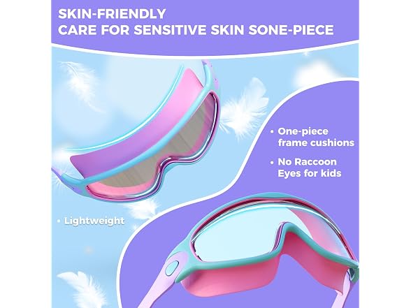 CMBJJU 3-Pack Swim Goggles w/Earplugs