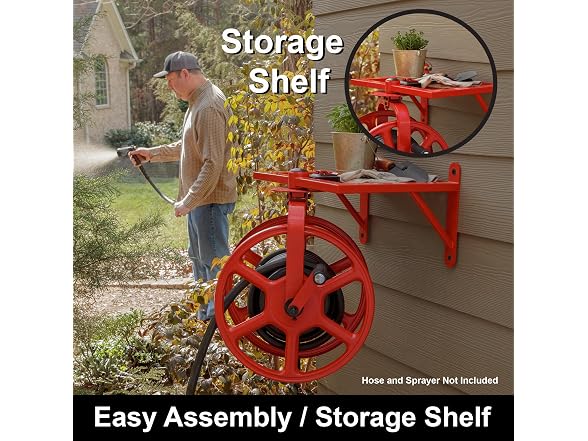 Liberty Garden Revolution Hose Reel, Red