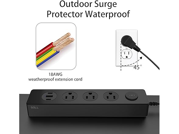 SOLL Weatherproof Power Strip