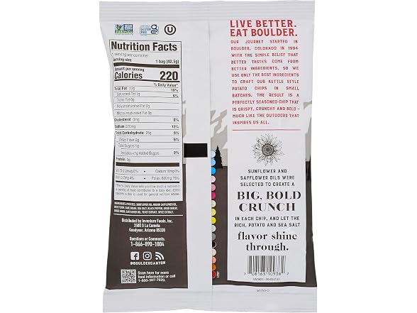 Boulder Canyon Chips Sea Salt & Cracker Pepper