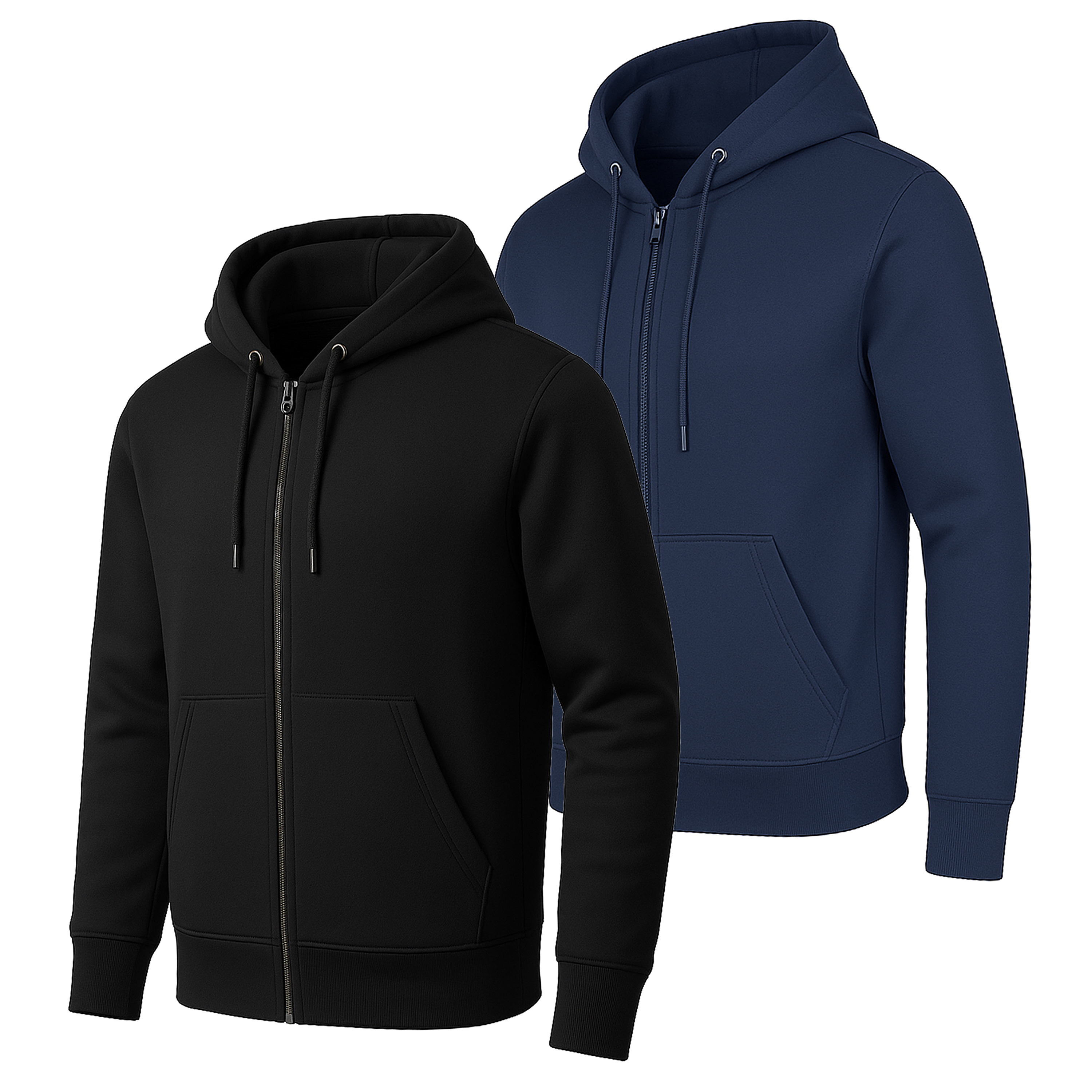 Mens Heavyweight Fleece-Lined Tech Zip Hoodie - Gallery 25