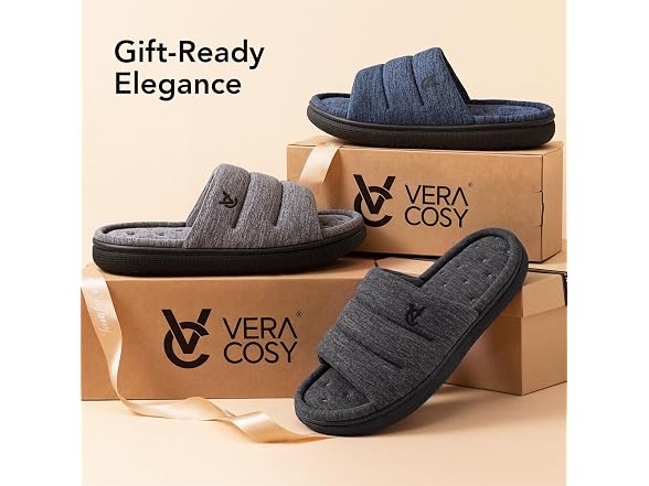 Mens Open-Toe Slippers Indoor House