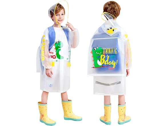 HSTiSan Boys (11-12 Years) Hooded Rain Windbreaker