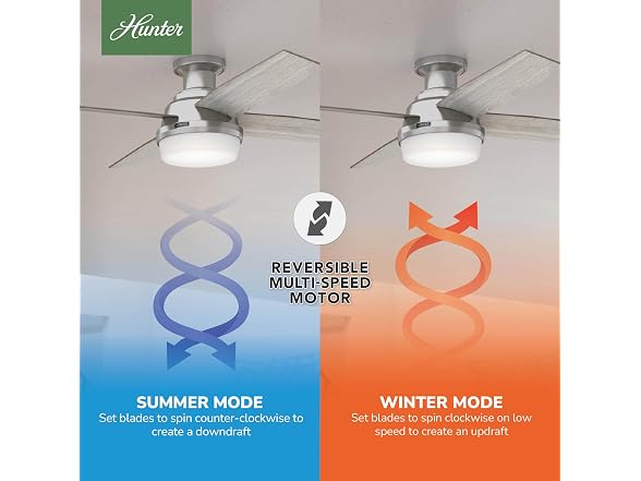 Hunter Fan 52 inch Indoor Ceiling Fan with LED Light