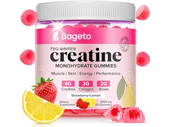 Bageto Creatine Collagen Gummies for Women