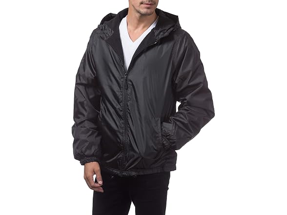 Pro Club Men (3XL) Fleece Lined Windbreaker Jacket