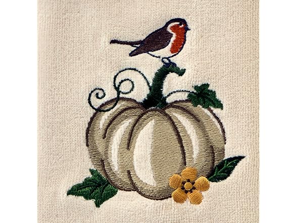 SKL Home Autumn/Fall/Thanksgiving Robin On Pumpkin