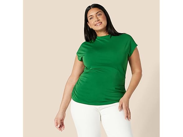 Amazon Essentials Womens Extended Sleeve Ruched Top