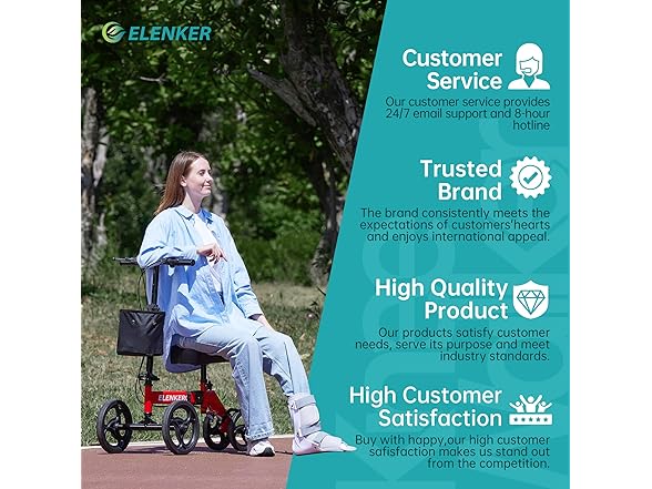 ELENKER BC2170625080004 Knee scooter