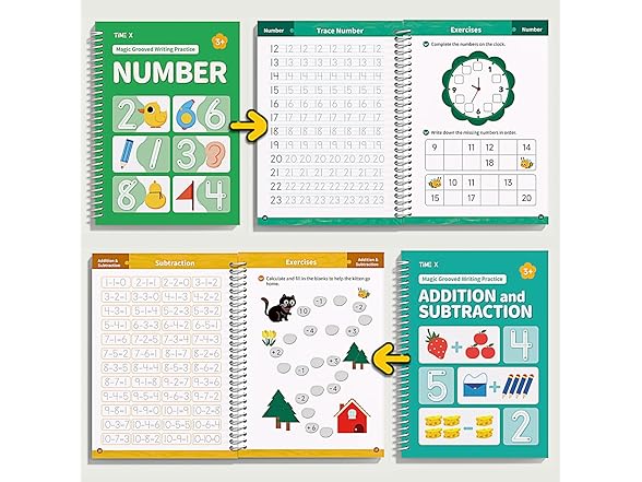 Timetome Magic Grooved Writing Practice Books