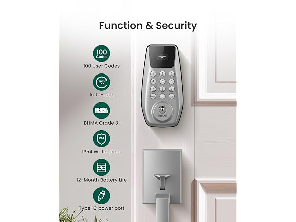 DESLOC C100 Smart Lock with Handle Set