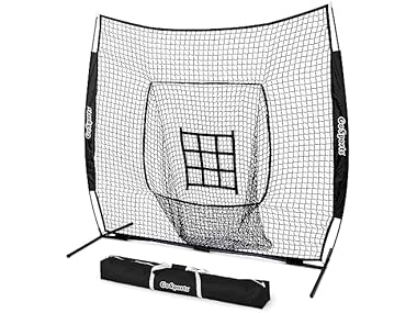 $39.99, Was $99.99, 60% Off! GoSports 7 ft x 7 ft Baseball & Softball Practice Hitting & Pitching Net dealfomo