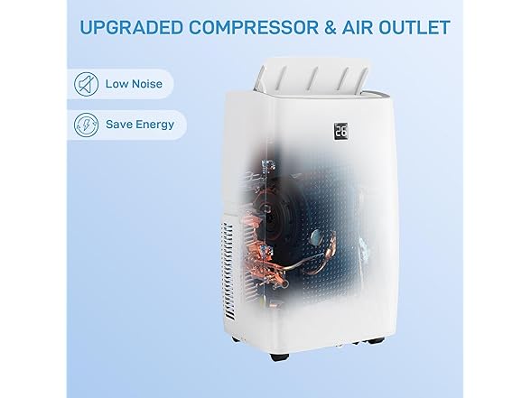GustoWave 12000 BTUs Portable Air Conditioner