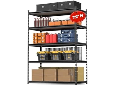 $79.99, Was $119.99, 33% Off! WORKPRO 5-Tier Storage Shelf 36x18x72 dealfomo