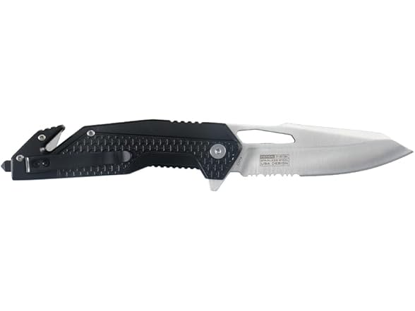 8" Tactical Folding Knife Black