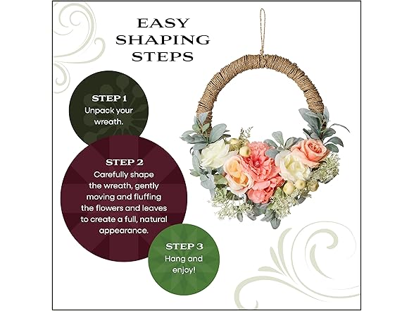 National Tree Company 20" Artificial Spring Hoop Wreath