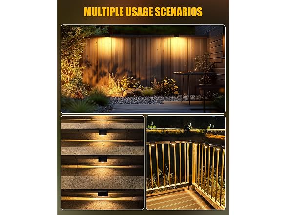 Brightown 4 Pack Solar Step Lights