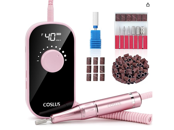 COSLUS Rechargeable Electric Nail Drill