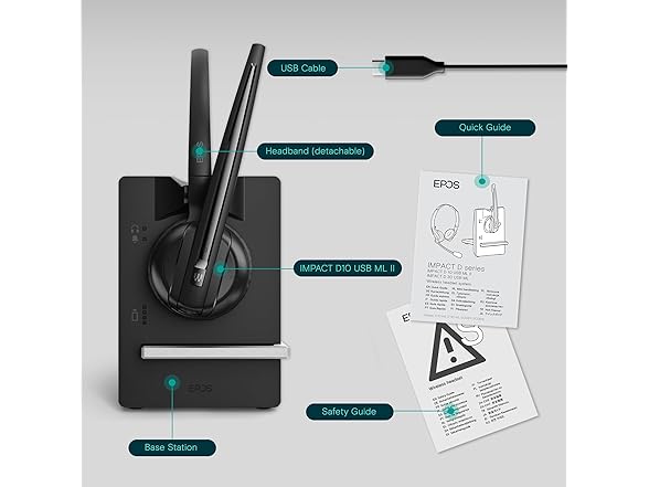 EPOS Impact D10 Wireless Headset for PC