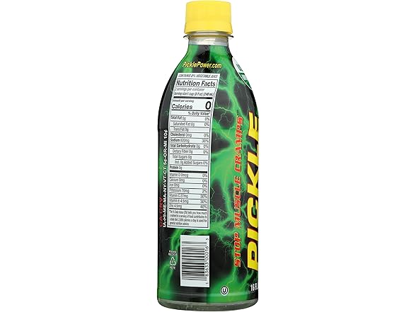 12PK Pickle Juice Sport Bottle, USDA Organic