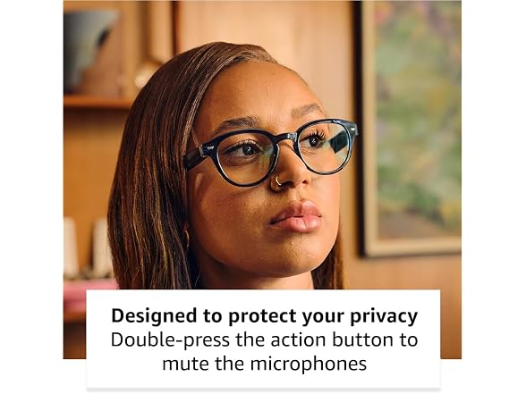 (NEW) Amazon Echo Frames Smart glasses with Alexa - Round frames in Blue Tortoise