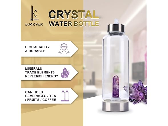 LCLUCKYLK 1pc crystal bottle