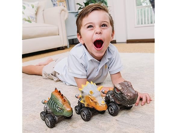 Maxx Action Dyborg Vehicles - Small Dinosaur Cars