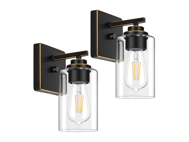 Set of 2 Wall Sconces for Bathroom -Choose Color - Gallery 11