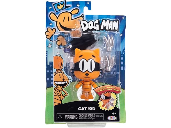 Dog Man 5" Scale Cat Kid Action Figure with Claw Accessory