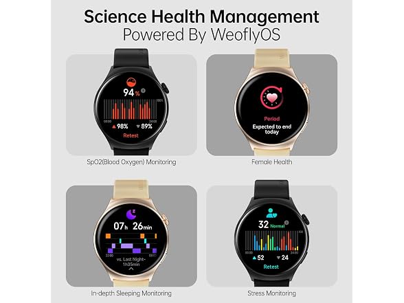 Weofly Weofly Curve Smart Watch for Women Men,