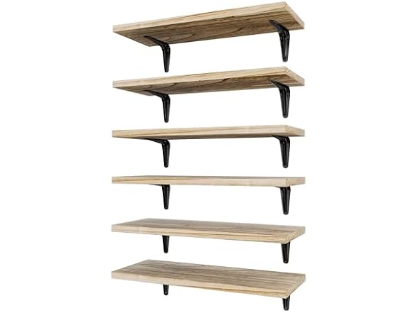 Floating Shelves for Wall Set of 6