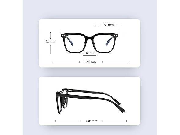 UP Eyewear Reading Glasses Black