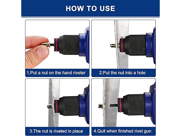 WORKPRO 220pc Metric Rivet Nuts