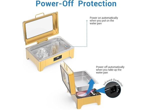 Electric Chafing Dishes, 9QT Smart-Touch