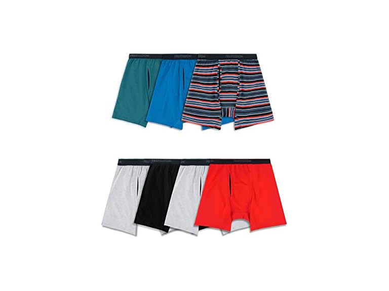 Fruit of the Loom Men's 360 Stretch Boxer Briefs (Quick Dry & Moisture Wicking)