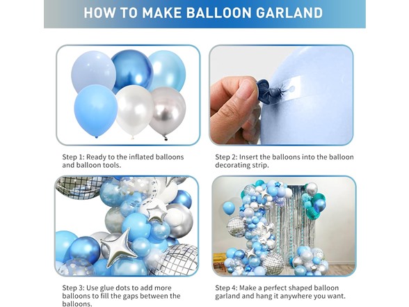 80s Disco Party Balloon Garland Kit