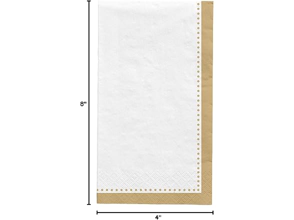 Amscan Premium Buffet Napkins, 8" x 4" (20-Pack)