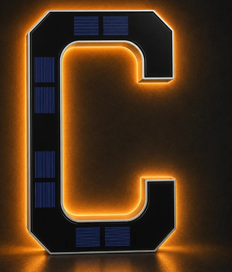 Infinite Basics Solar LED House Number Sign – 6.7" (0-9, A-D) - Gallery 27