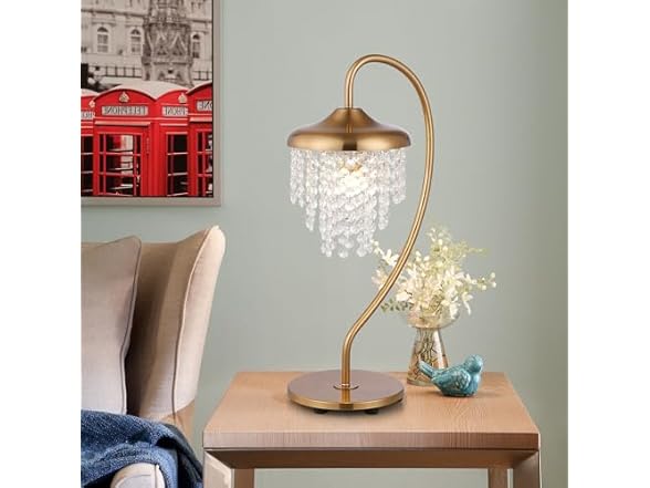 Parrot Uncle BBMT3201-BKGD Small Luxury Crystal Table Lam