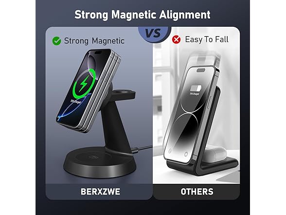 3 in 1 Wireless Charging Station for Apple